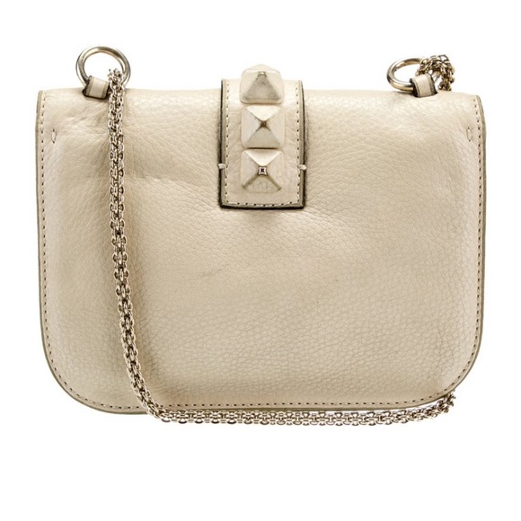 Valentino Garavani Rockstud Cream Bag - Picture 5 of 10